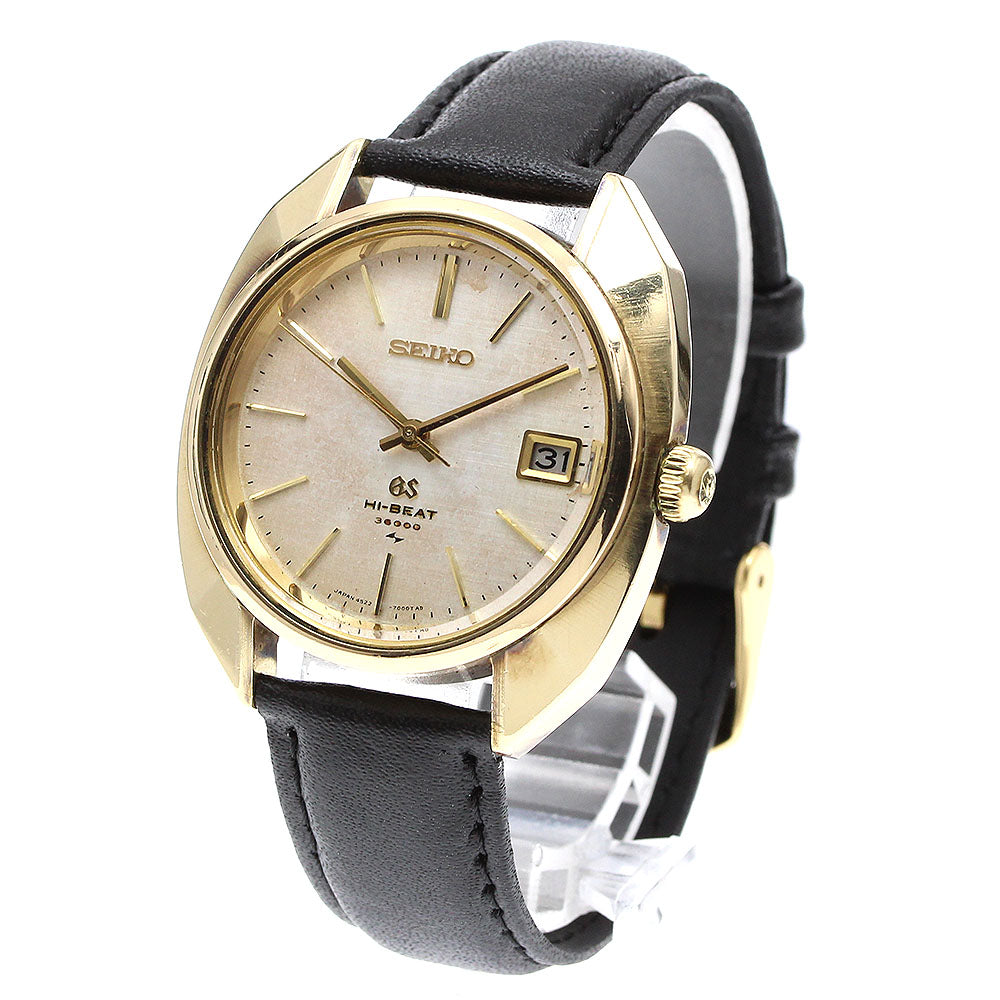 SEIKO Grand Seiko High Beat 4522-7000 Date Silver Dial Hand Winding Men's Watch_908637