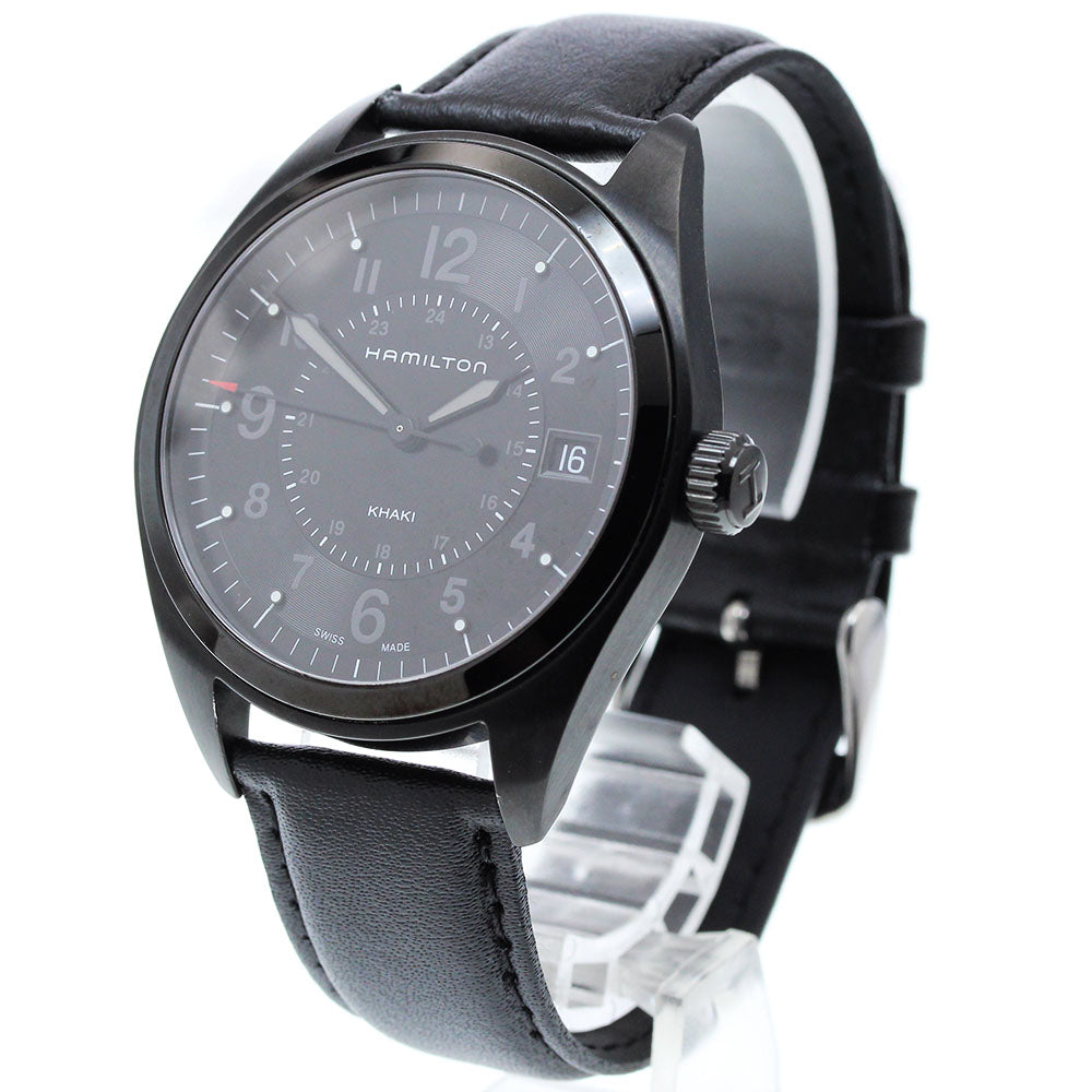 HAMILTON Khaki field H684010 Date black Dial Quartz Men's Watch_908647