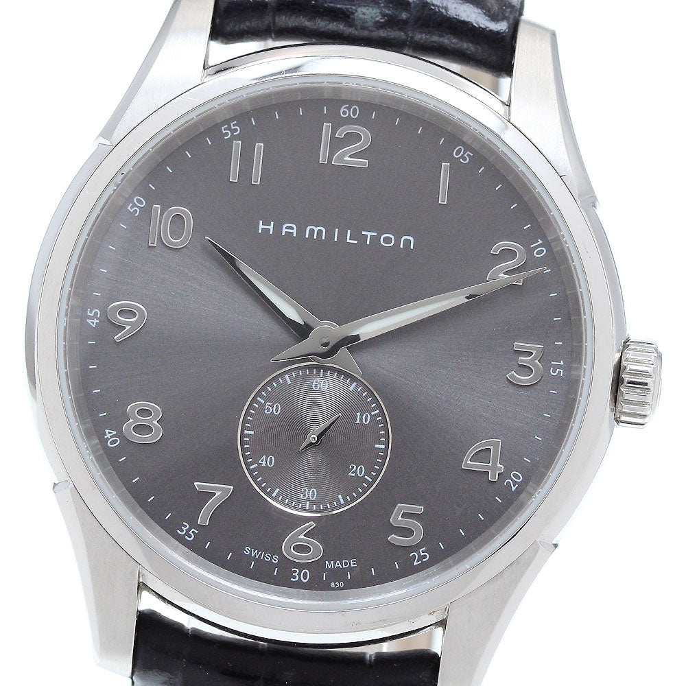 HAMILTON Jazzmaster Thinline H384110 Small seconds gray Dial Quartz Men's Watch_908653