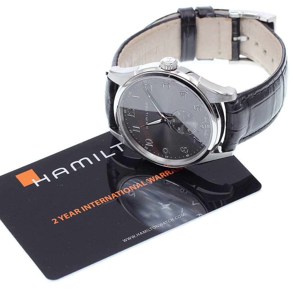 HAMILTON Jazzmaster Thinline H384110 Small seconds gray Dial Quartz Men's Watch_908653