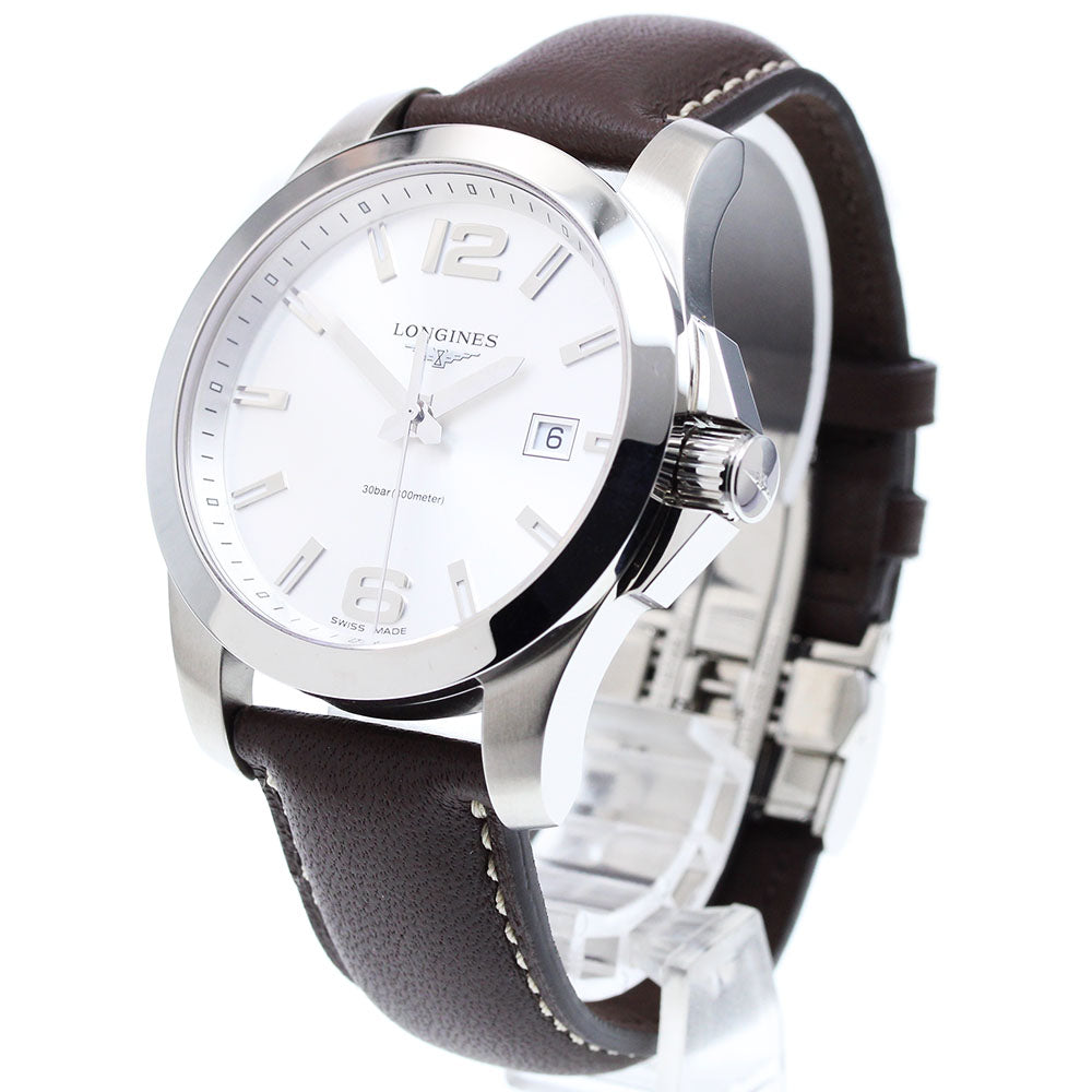 LONGINES Hydro Conquest L3.659.4 Date Silver Dial Quartz Men's Watch_908654