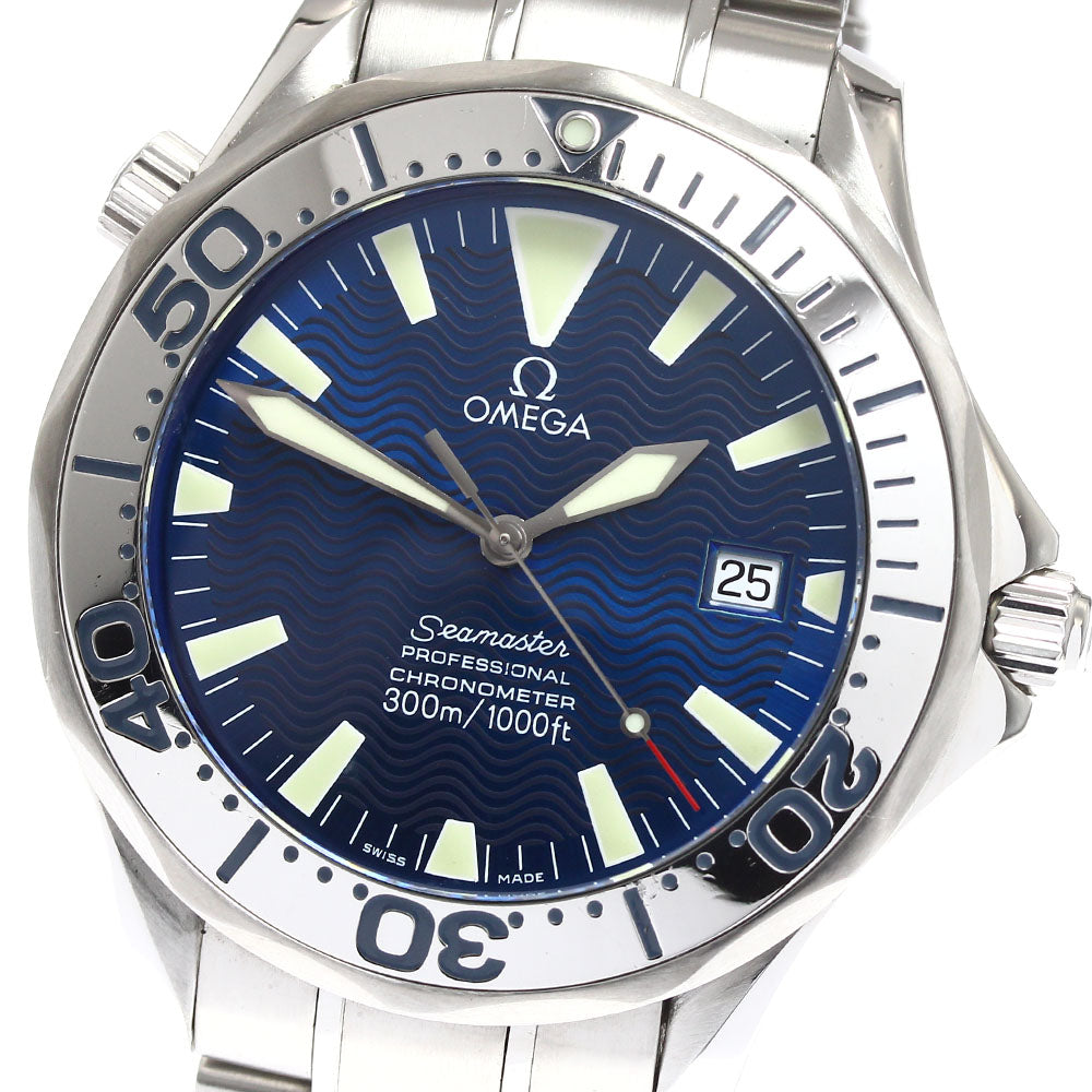 OMEGA Seamaster300 2255.80 Date blue Dial Automatic Men's Watch_908657