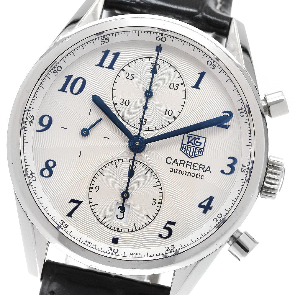 TAG HEUER Carrera Heritage Caliber 16 CAS2111 Chronograph Silver Dial Automatic Men's Watch_908659