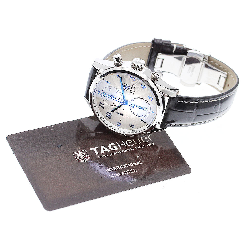 TAG HEUER Carrera Heritage Caliber 16 CAS2111 Chronograph Silver Dial Automatic Men's Watch_908659