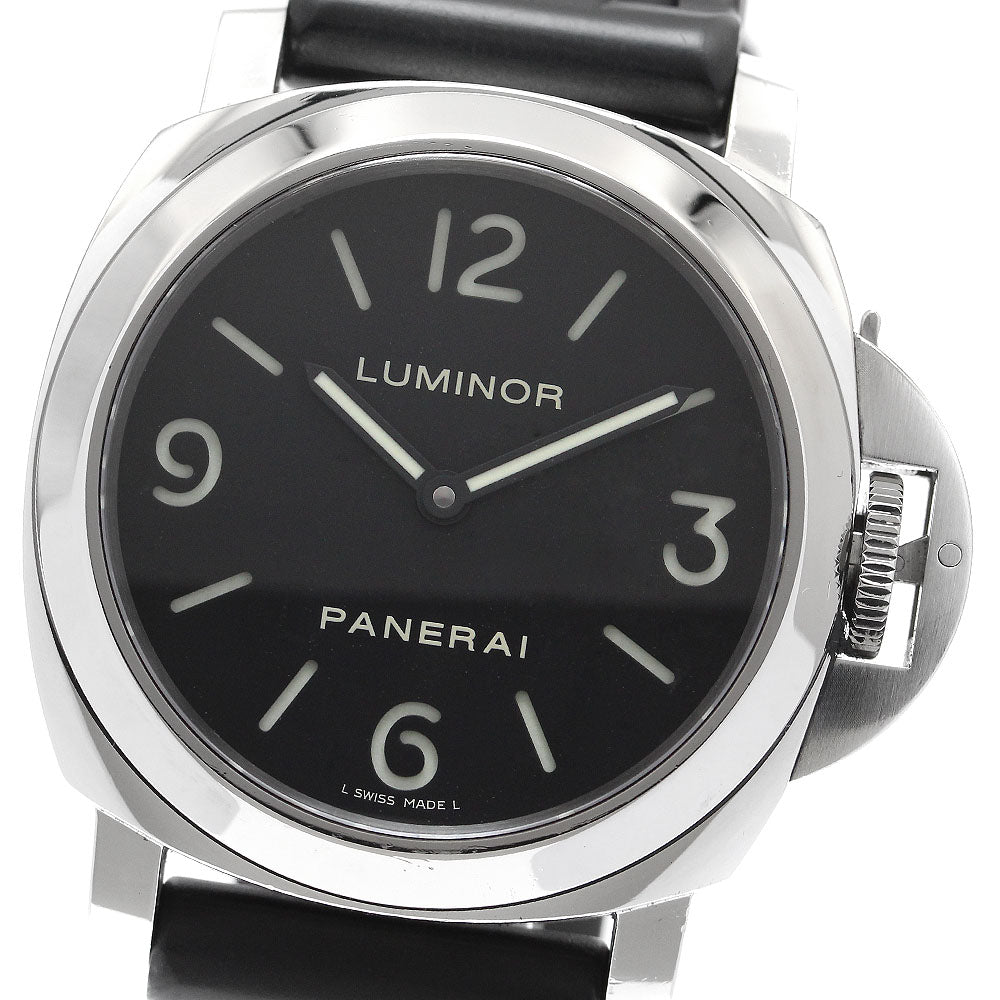 PANERAI Luminor Base 44MM PAM00112 black Dial Hand Winding Men's Watch_908700