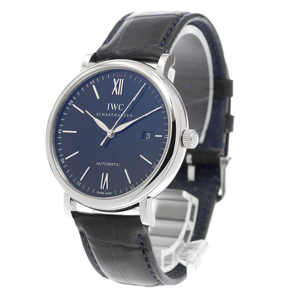 IWC SCHAFFHAUSEN Portofino IW356502 Date black Dial Automatic Men's Watch_908701
