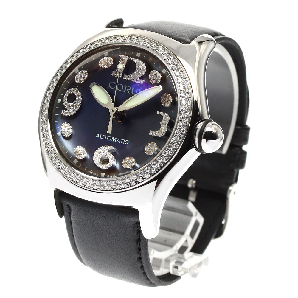 CORUM bubble 082.157.47 Diamond Bezel Black shell Dial Automatic Men's Watch_908713