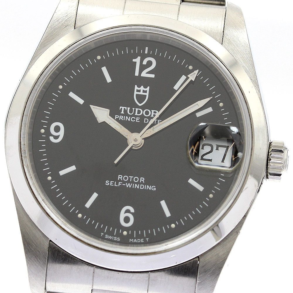 TUDOR Prince Date 74000N Cal.2824-2 black Dial Automatic Boy's Watch_908723