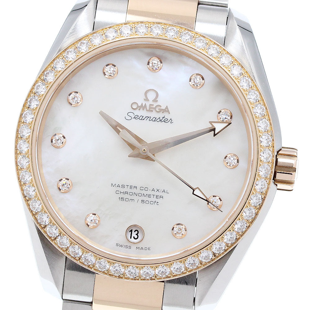 OMEGA Seamaster Aqua Terra 231.25.39.21.55.002 Master Co-Axial Diamond Bezel White shell Dial Automatic Ladies Watch_908740