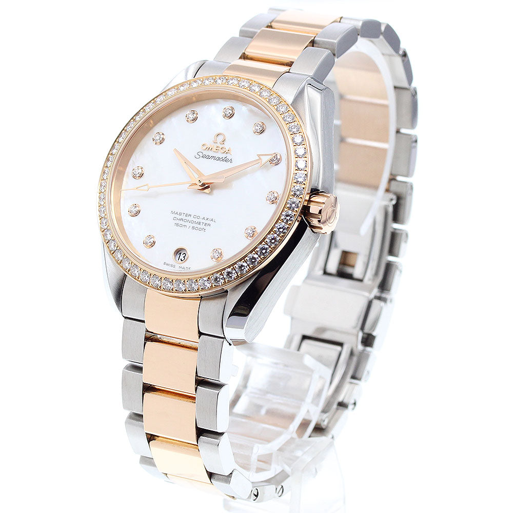 OMEGA Seamaster Aqua Terra 231.25.39.21.55.002 Master Co-Axial Diamond Bezel White shell Dial Automatic Ladies Watch_908740