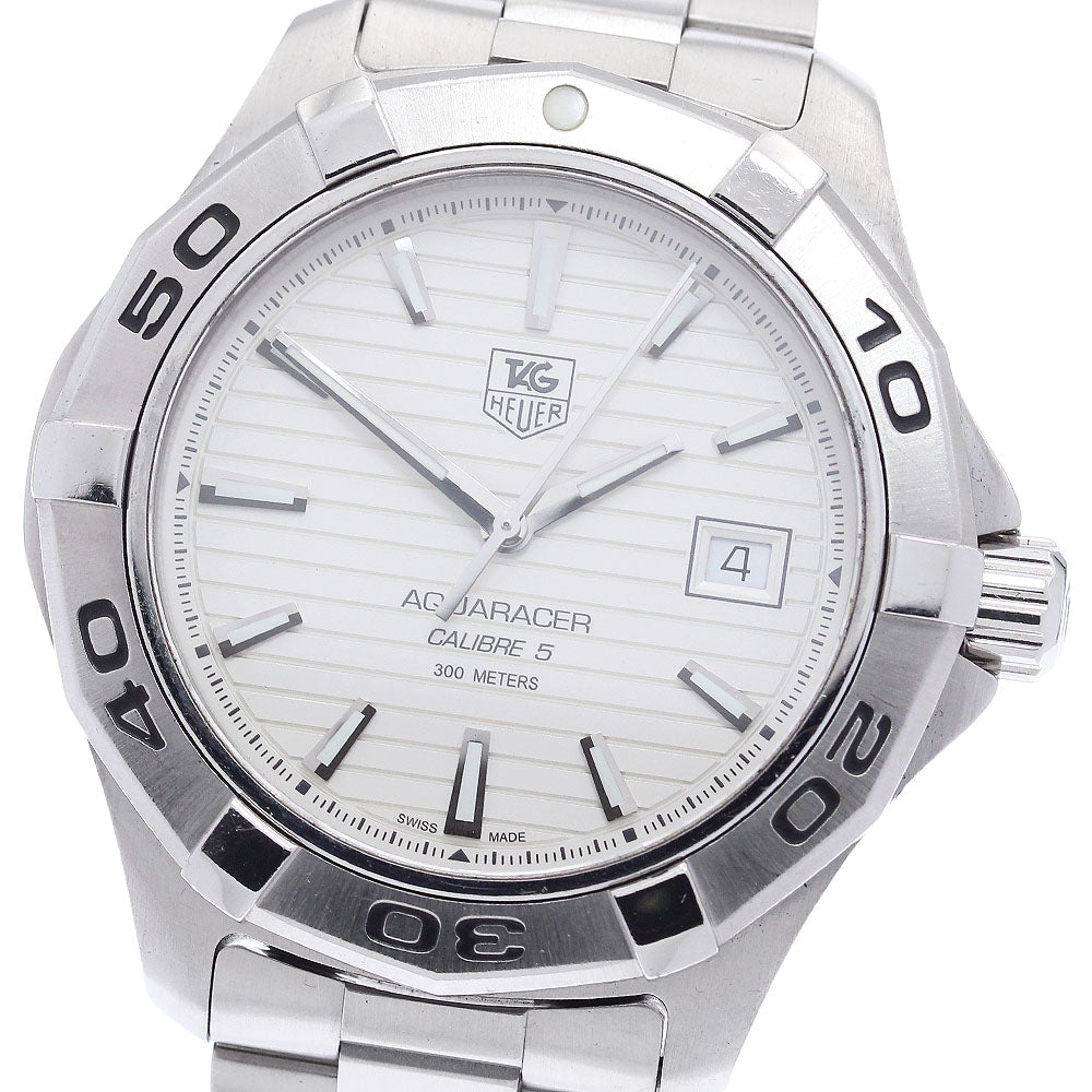 TAG HEUER Aqua racer WAP2011.BA0830 Date Silver Dial Automatic Men's_908750