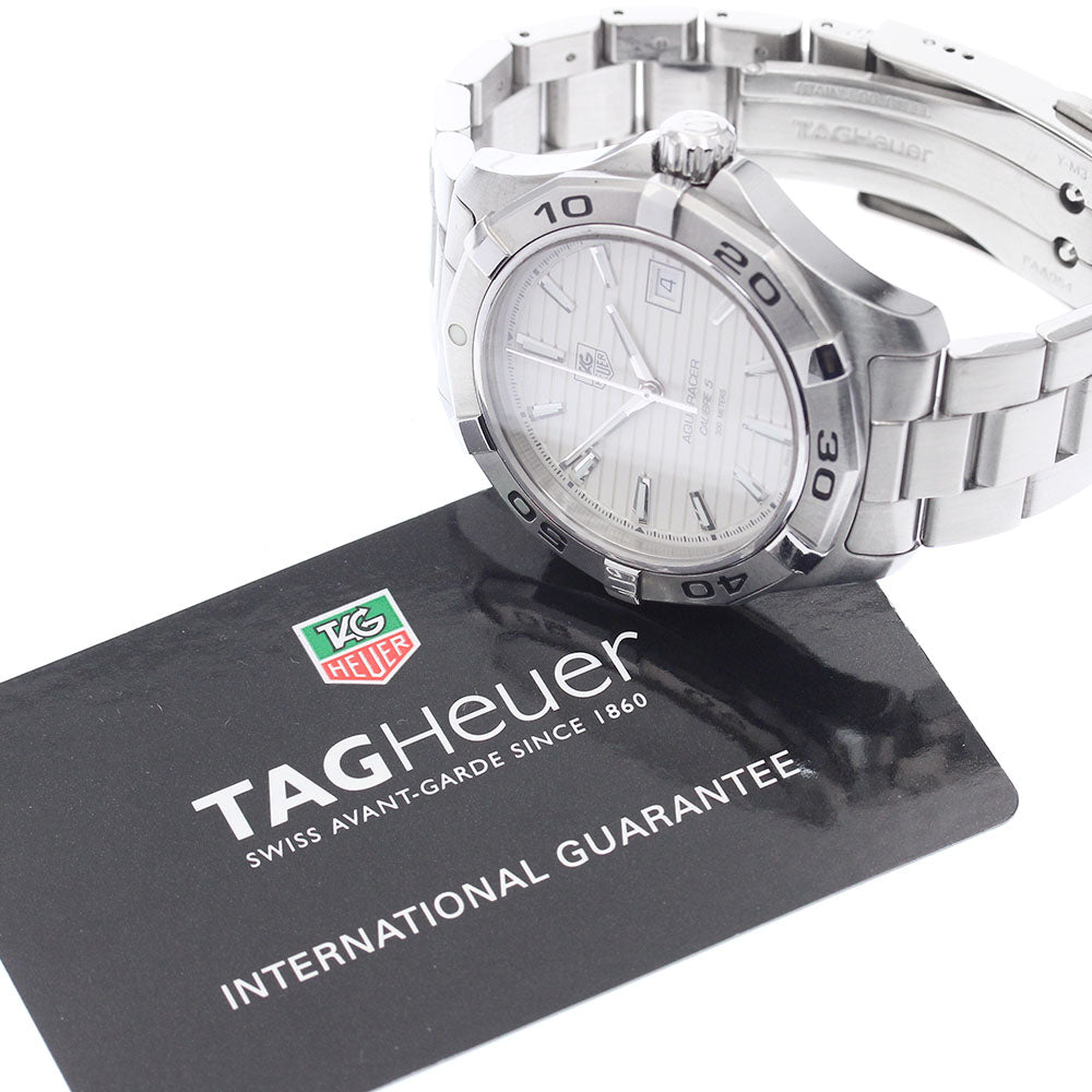 TAG HEUER Aqua racer WAP2011.BA0830 Date Silver Dial Automatic Men's_908750
