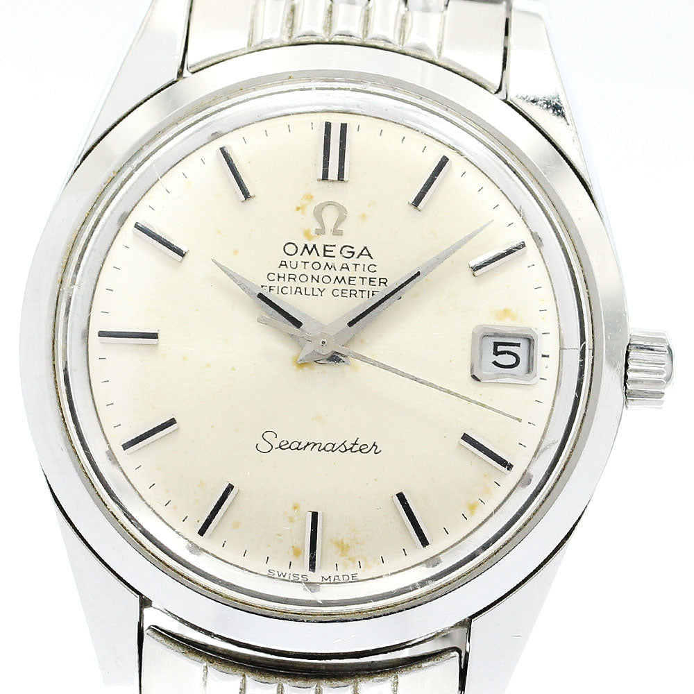 OMEGA Seamaster Date Cal.564 Rice Bracelet Silver Dial Automatic Men's Watch_908755