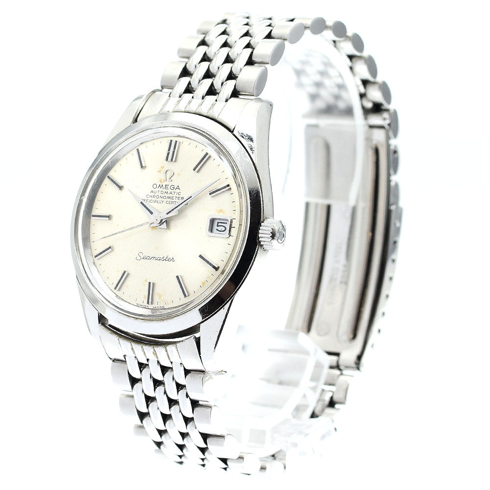 OMEGA Seamaster Date Cal.564 Rice Bracelet Silver Dial Automatic Men's Watch_908755