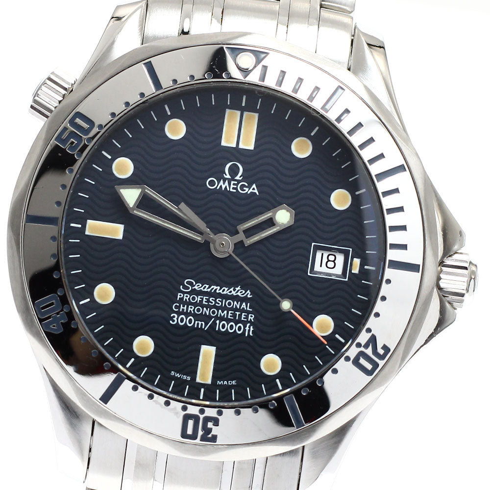 OMEGA Seamaster300 2532.80 Date Navy Dial Automatic Men's Watch_908757