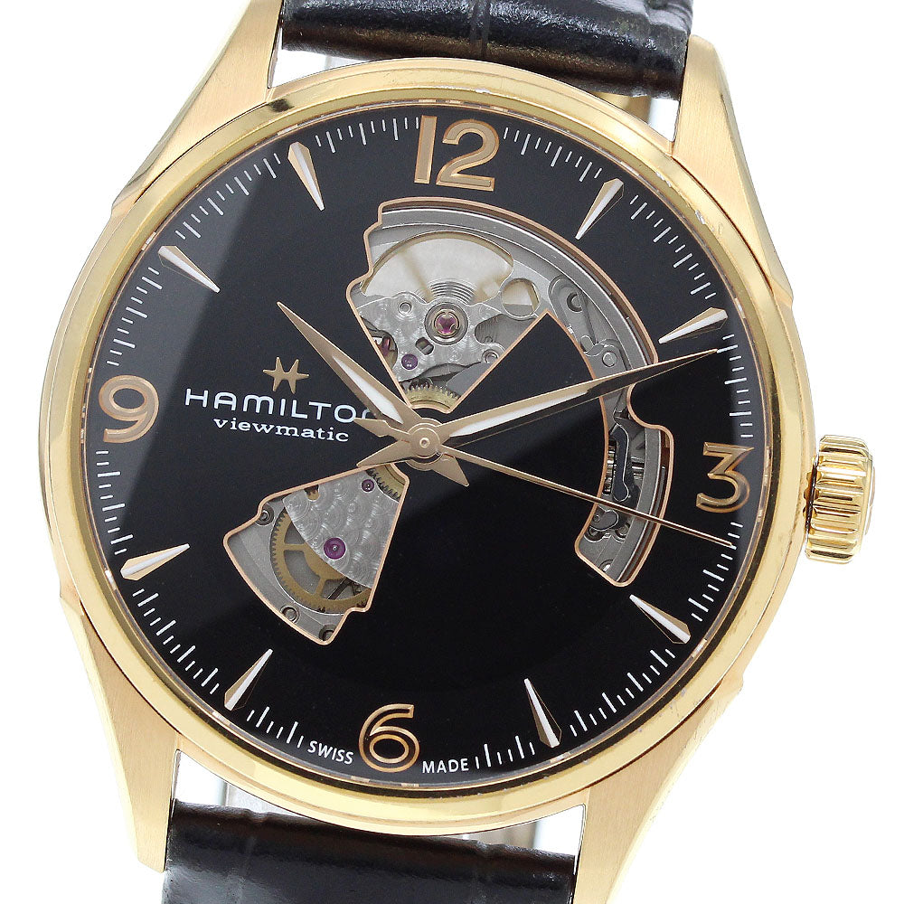 HAMILTON Jazz master H327350 Open heart black Dial Automatic Men's Watch_908761