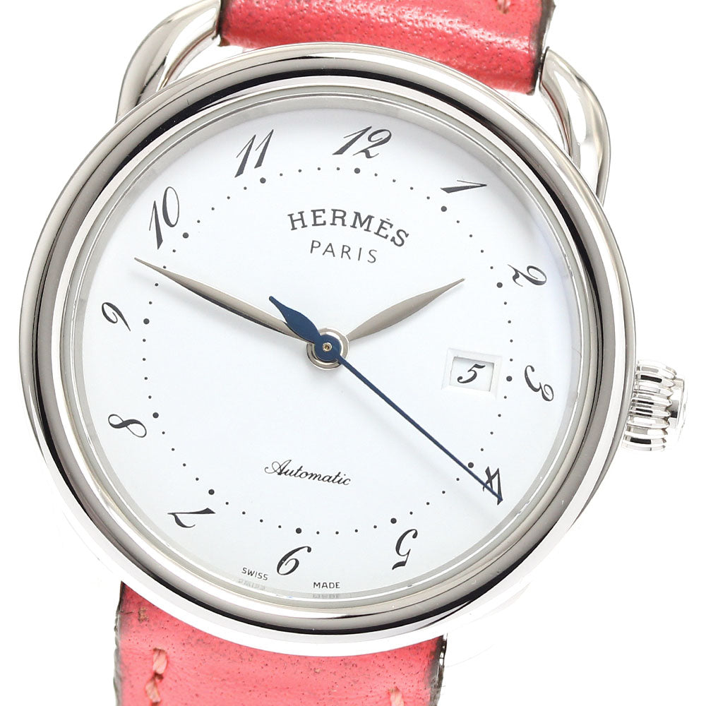 HERMES Arceau AR6.410 Date white Dial Automatic Boy's Watch_908765