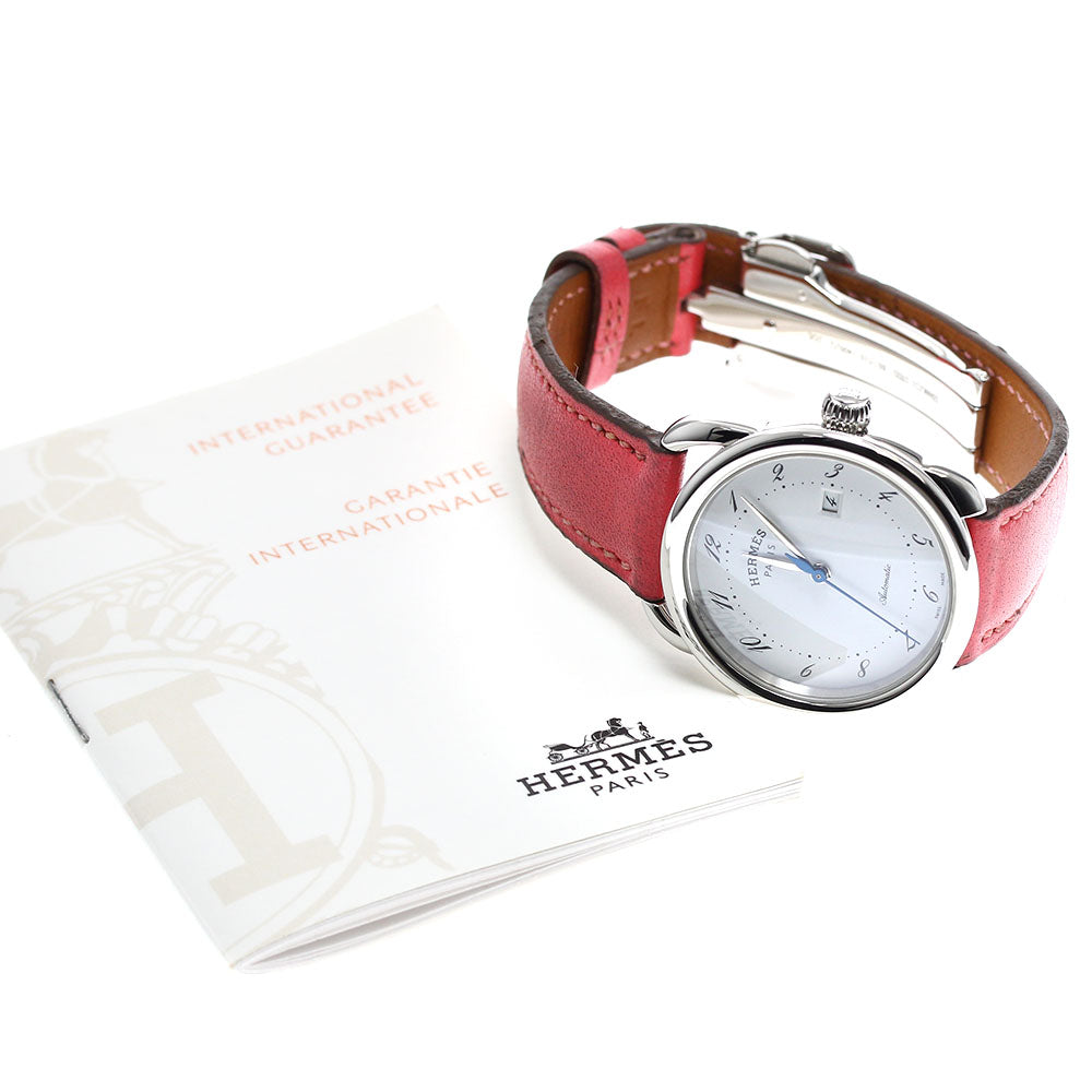 HERMES Arceau AR6.410 Date white Dial Automatic Boy's Watch_908765