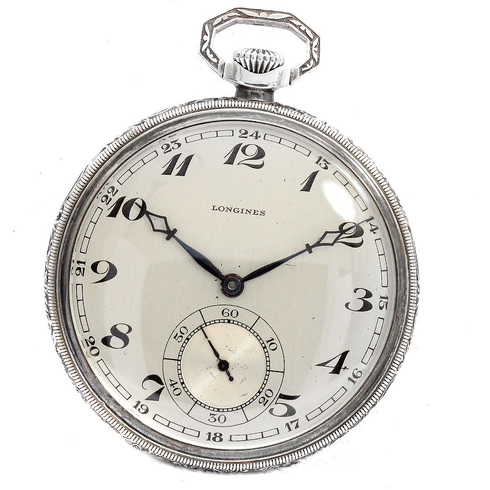 LONGINES Pocket watch Cal.18.79 Small Second Silver Dial Hand Winding Men's Pocket watch_908778