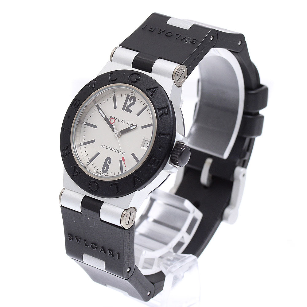 BVLGARI aluminum AL32TA Date Silver Dial Quartz Boy's Watch_908780