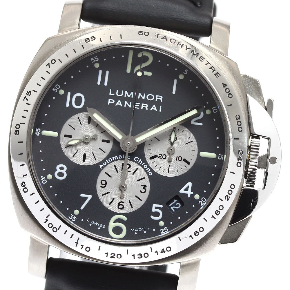 PANERAI Luminor Chronograph PAM00121 Date gray Dial Automatic Men's Watch_908786