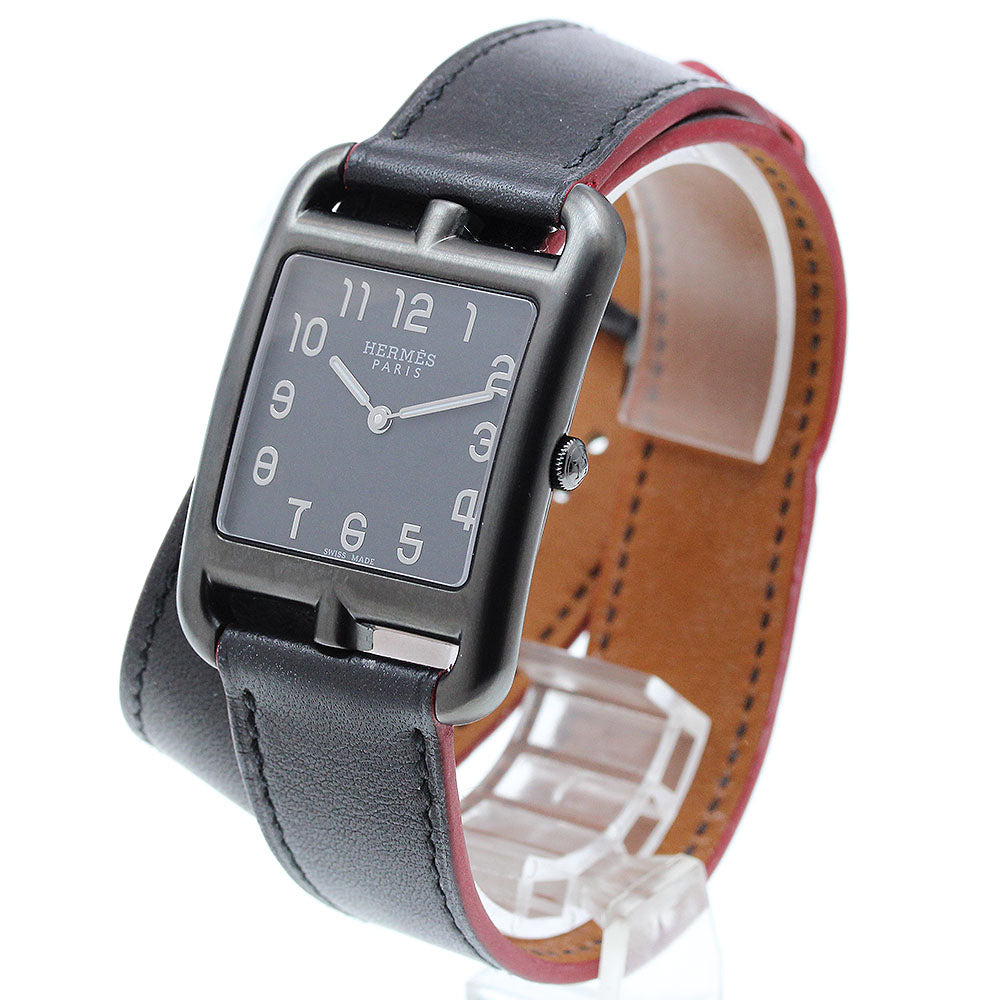HERMES Cape Cod GM Shadow CC3.711 black Dial Quartz Boy's Watch_908807
