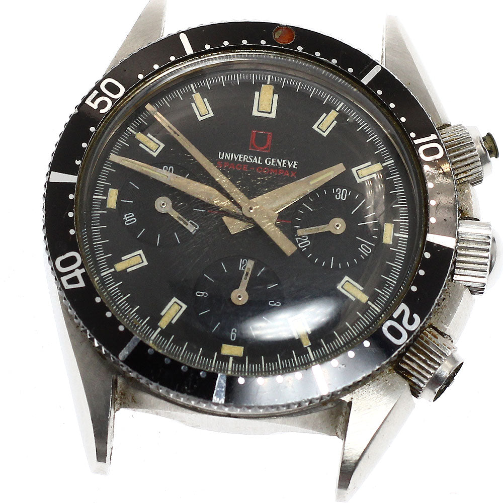 Universal Geneve Space Compax 238872 Cal.72 Chronograph black Dial Hand Winding Men's Watch_908817