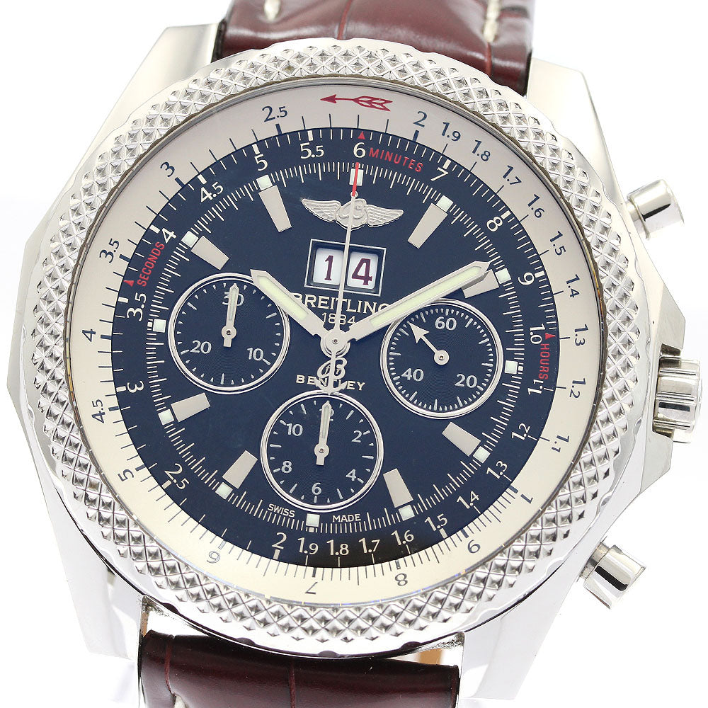 BREITLING bentley 6.75 speed A4436412/B959 Date Chronograph black Dial Automatic Men's Watch_908822