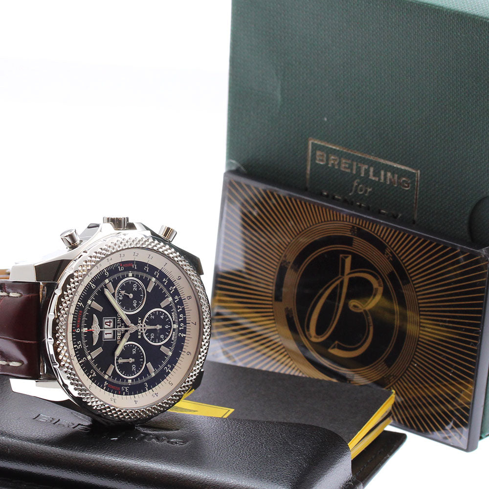 BREITLING bentley 6.75 speed A4436412/B959 Date Chronograph black Dial Automatic Men's Watch_908822
