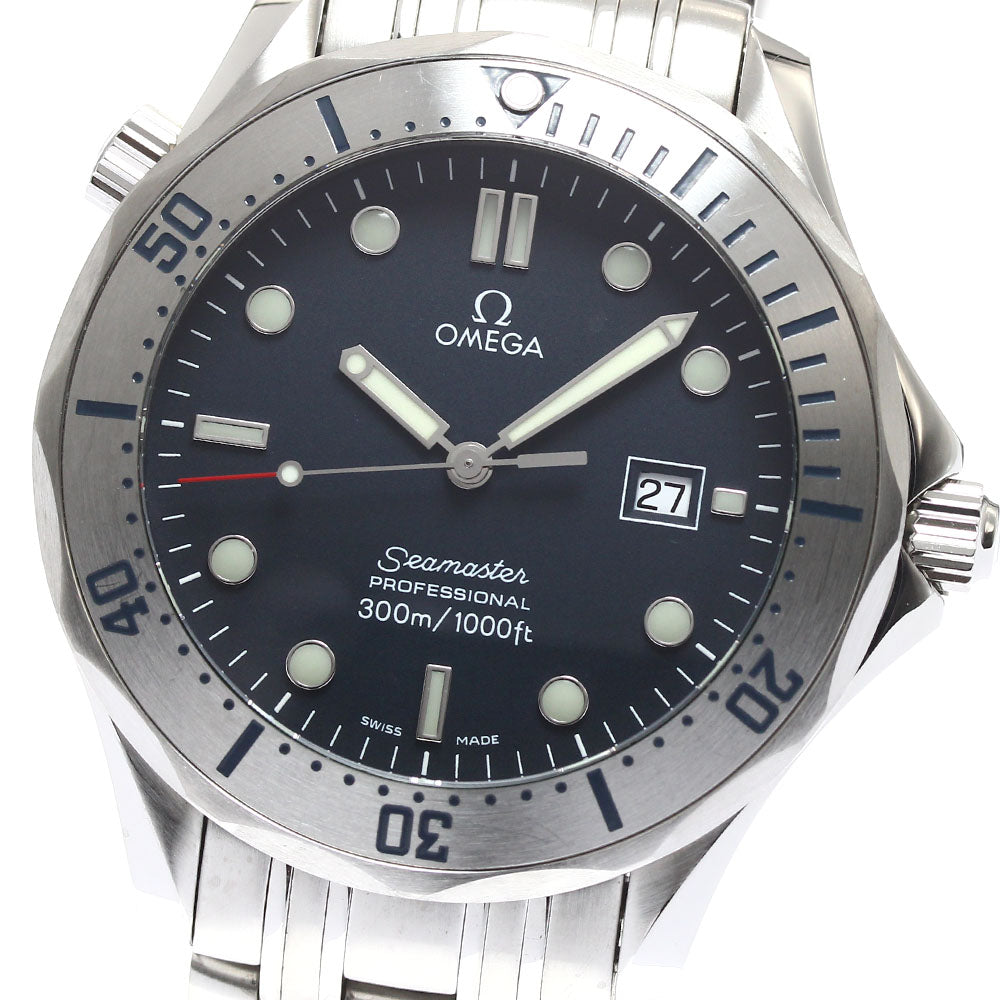OMEGA Seamaster300 Professional 2261.80 Date Navy Dial Quartz Men's Watch_908827