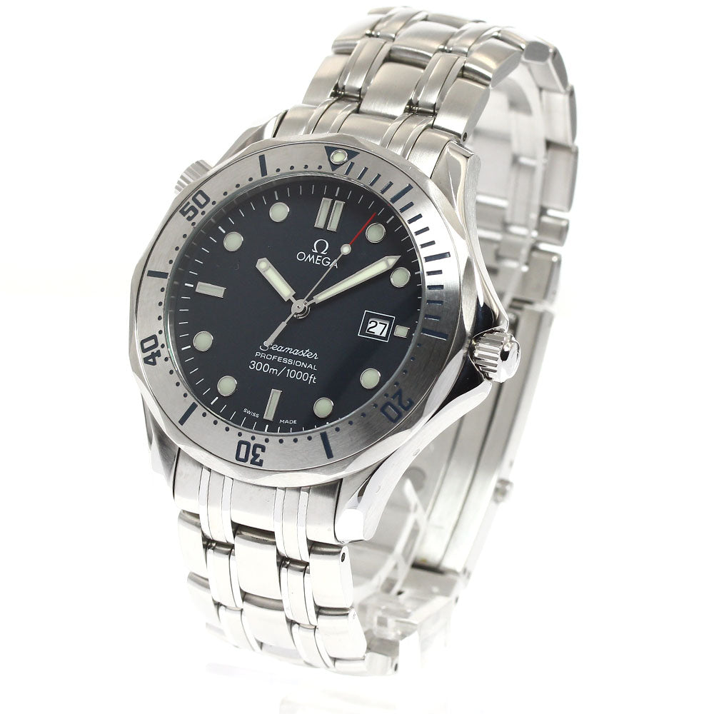 OMEGA Seamaster300 Professional 2261.80 Date Navy Dial Quartz Men's Watch_908827