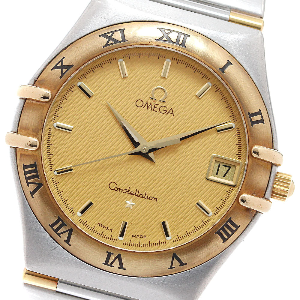 OMEGA Constellation 1312.10 Date gold Dial Quartz Men's Watch_908830