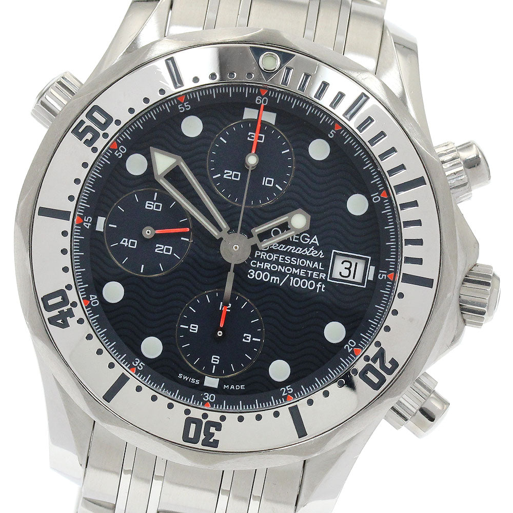 OMEGA Seamaster300 2598.80 Chronograph Navy Dial Automatic Men's Watch_908831