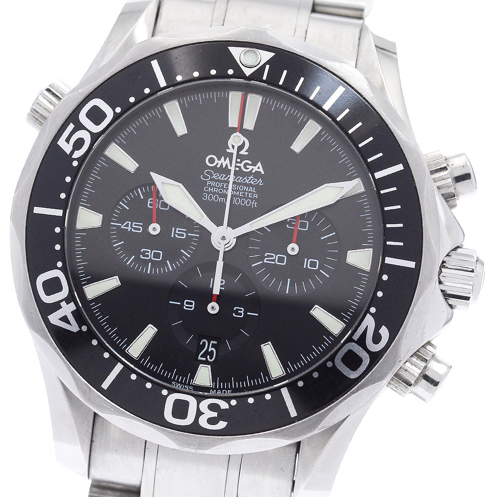 OMEGA Seamaster300 2594.52 Chronograph Date black Dial Automatic Men's_908858
