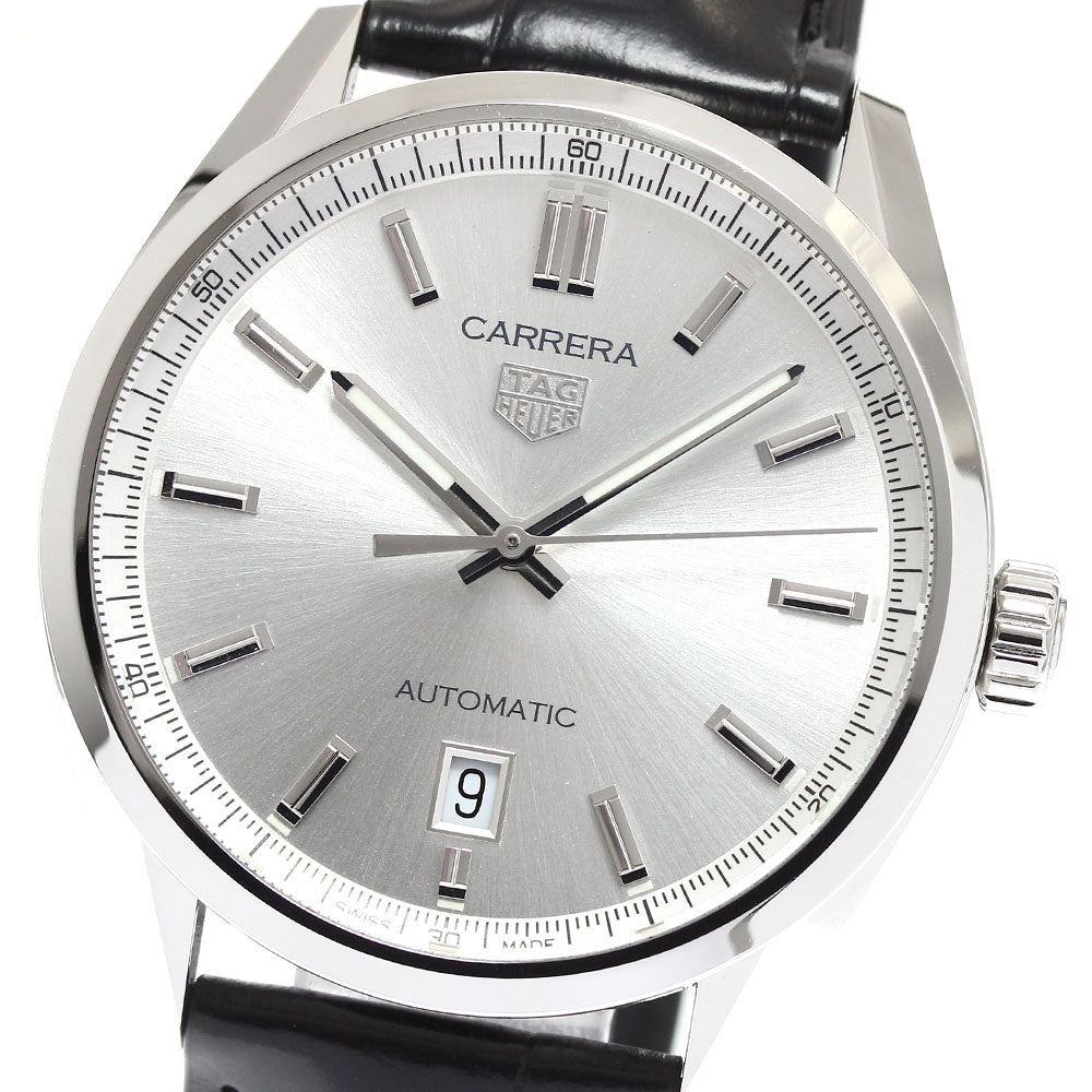 TAG HEUER Carrera Caliber 5 WBN2111-0 Date Silver Dial Automatic Men's Watch_908873