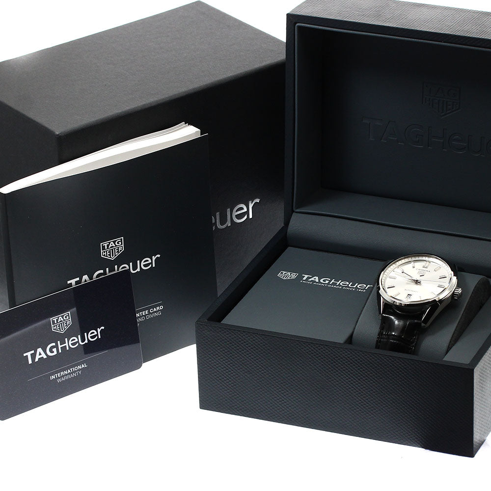 TAG HEUER Carrera Caliber 5 WBN2111-0 Date Silver Dial Automatic Men's Watch_908873