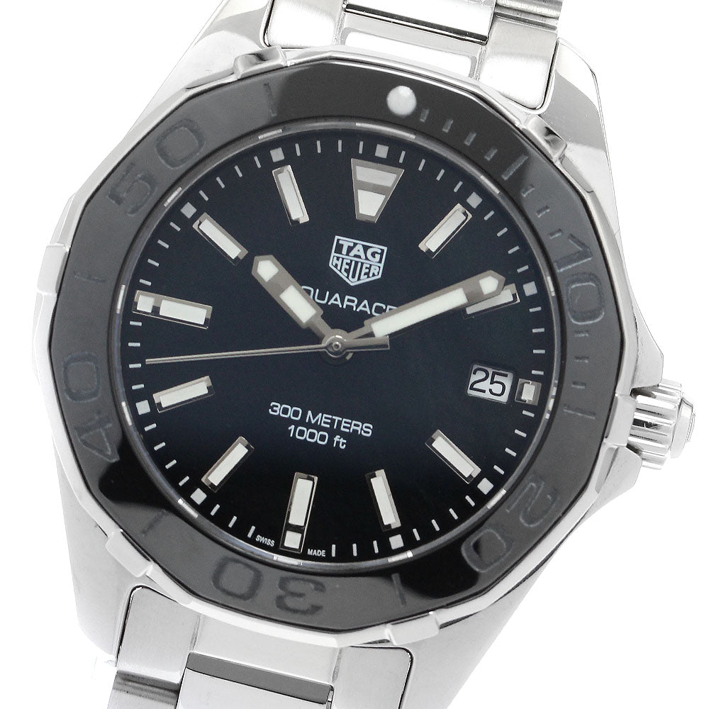 TAG HEUER Aqua racer WAY131K Date Black shell Dial Quartz Ladies Watch_908877