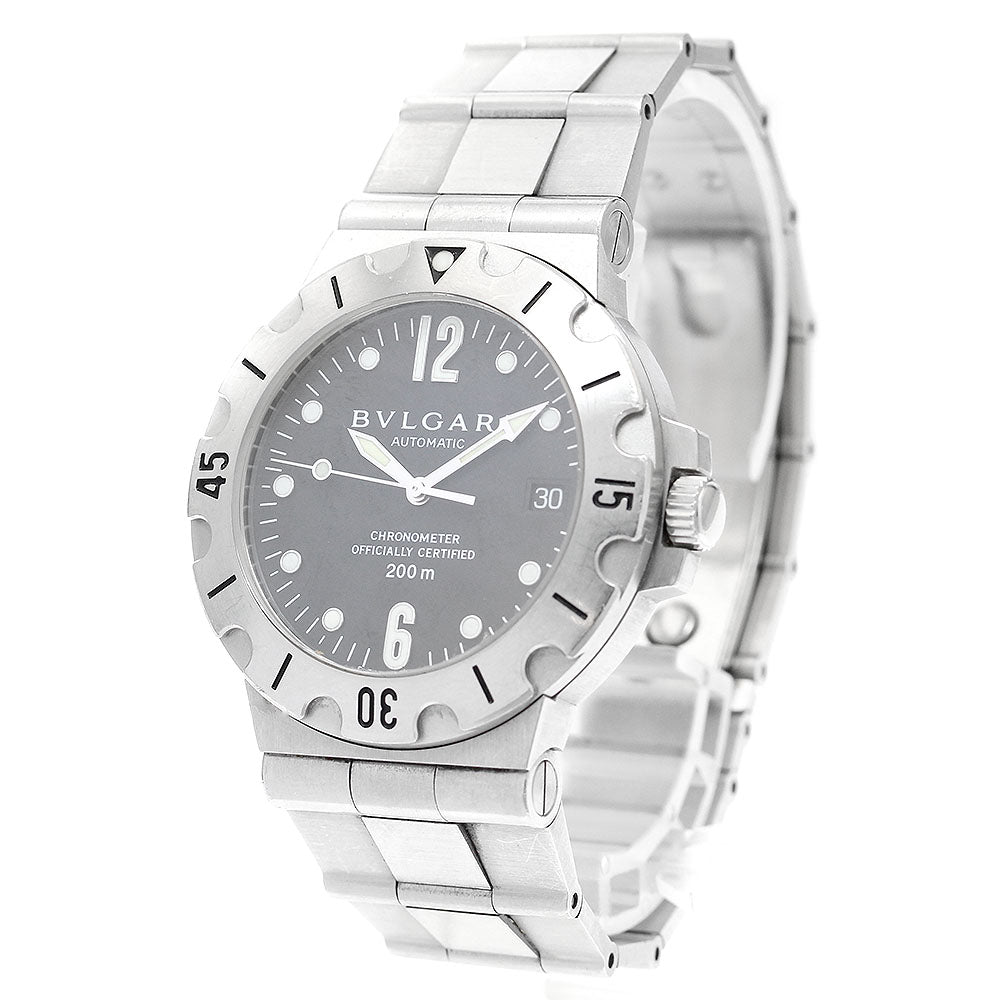 BVLGARI Diagono Scuba SD38S Date black Dial Automatic Men's Watch_908879