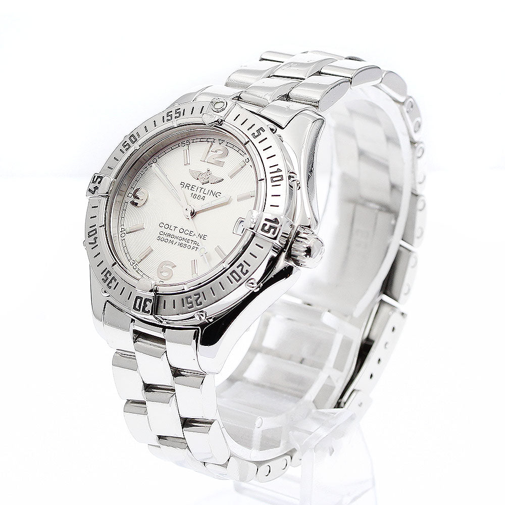 BREITLING Colt Ocean A77350 Date Silver Dial Quartz Ladies Watch_908882