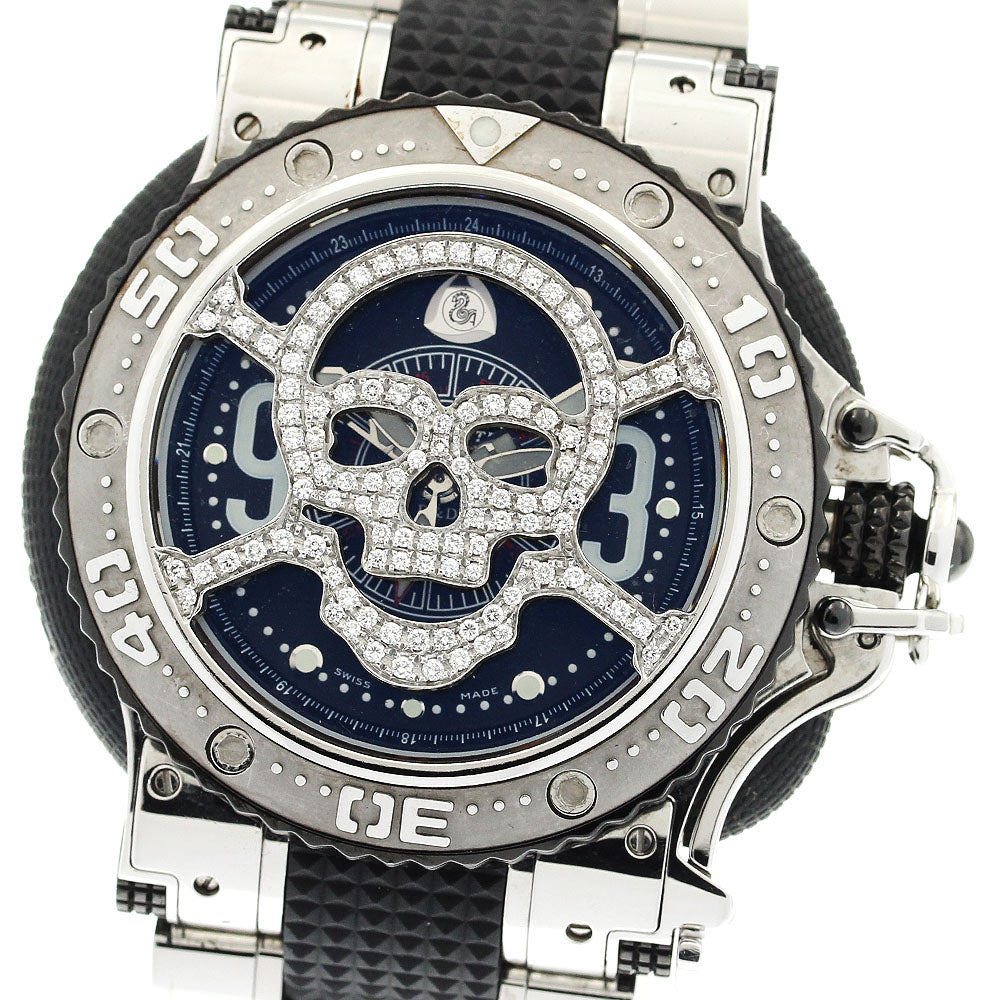 AQUANAUTIC King Subcommander Skull Mask Day date Automatic Men's Watch_908883