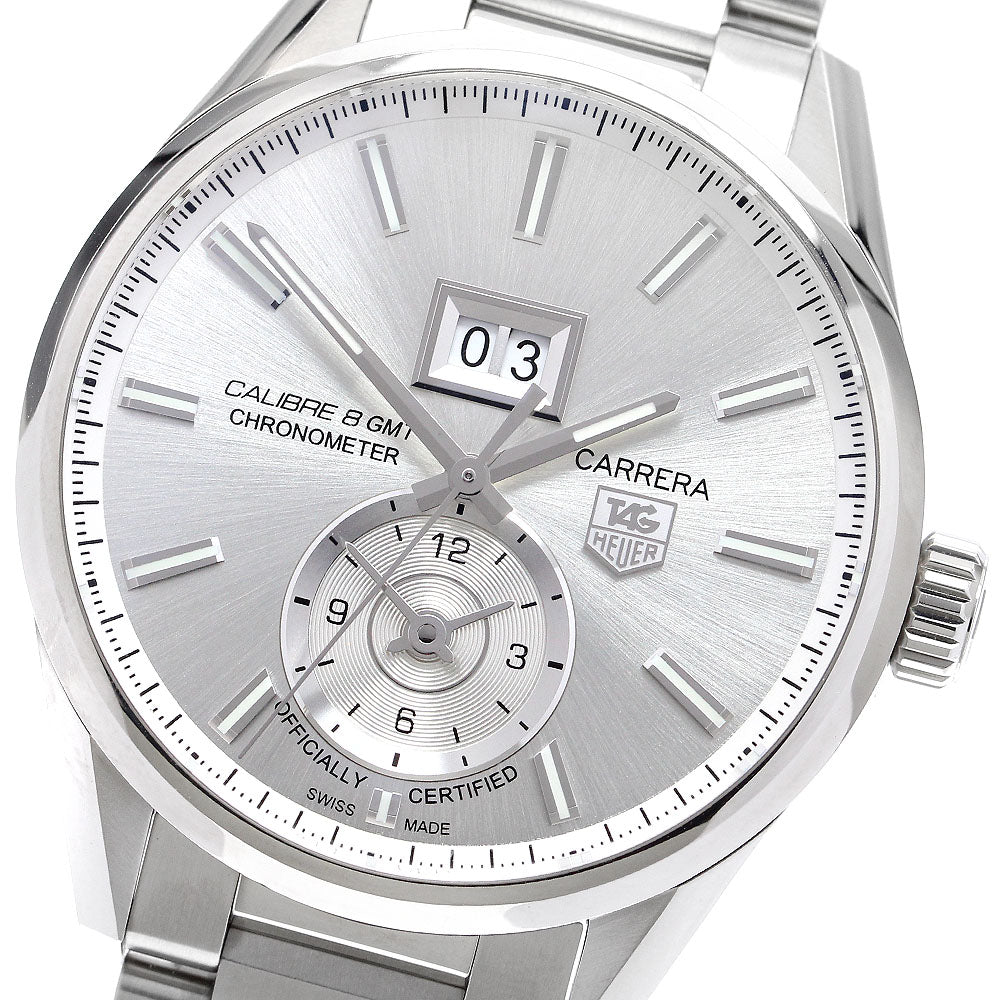 TAG HEUER Carrera WAR5011-0 Grand GMT Silver Dial Automatic Men's Watch_908895