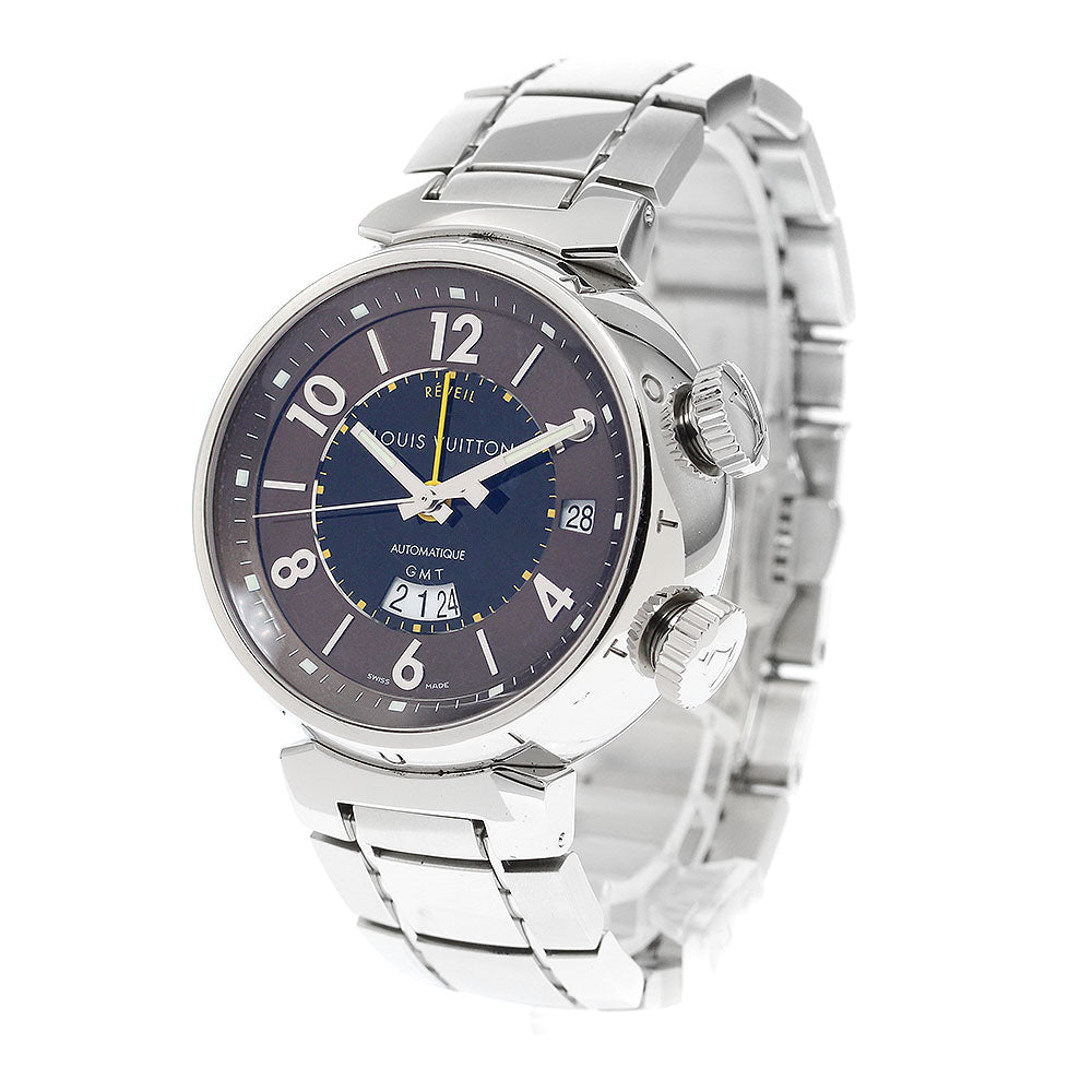 LOUIS VUITTON Tambour GMT Reveil Q1151 alarm Automatic Men's Watch_908898