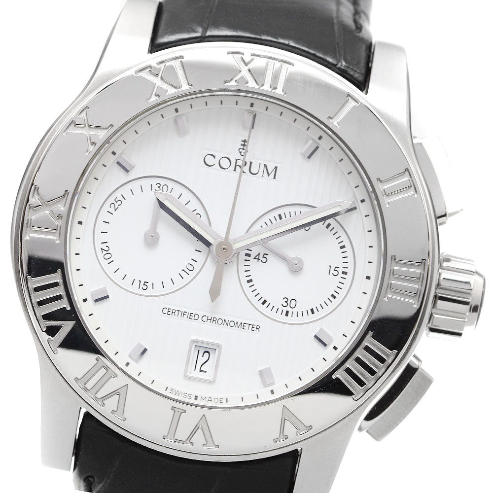 CORUM Romulus 02.0012/984.715.20/0F01 EB77 Chronograph Date white Dial Automatic Men's Watch_908900