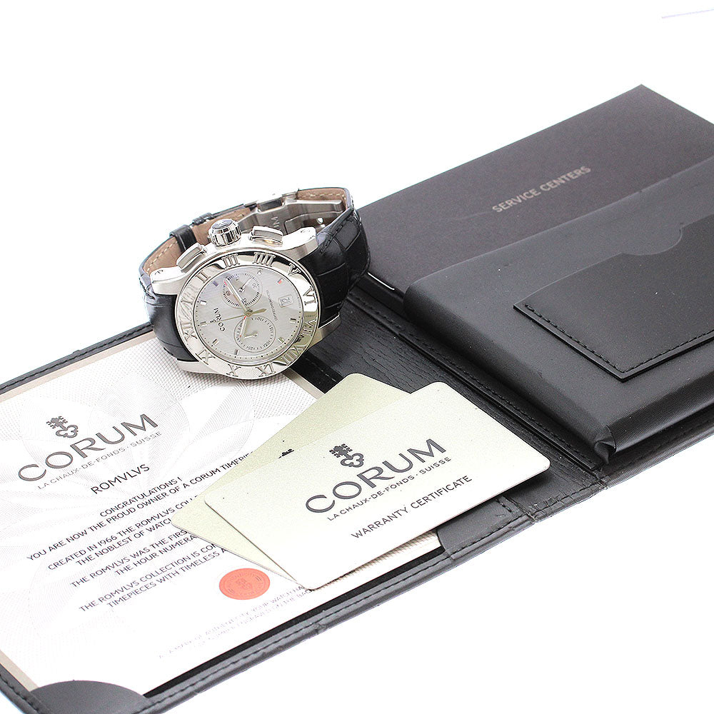 CORUM Romulus 02.0012/984.715.20/0F01 EB77 Chronograph Date white Dial Automatic Men's Watch_908900