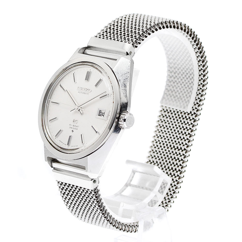 SEIKO Grand Seiko High Beat 6145-8000 Date Silver Dial Automatic Men's Watch_908907
