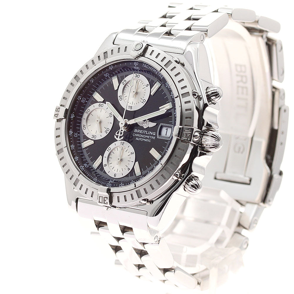 BREITLING Chronomat A13352 Date Black / Silver Dial Automatic Men's Watch_908909