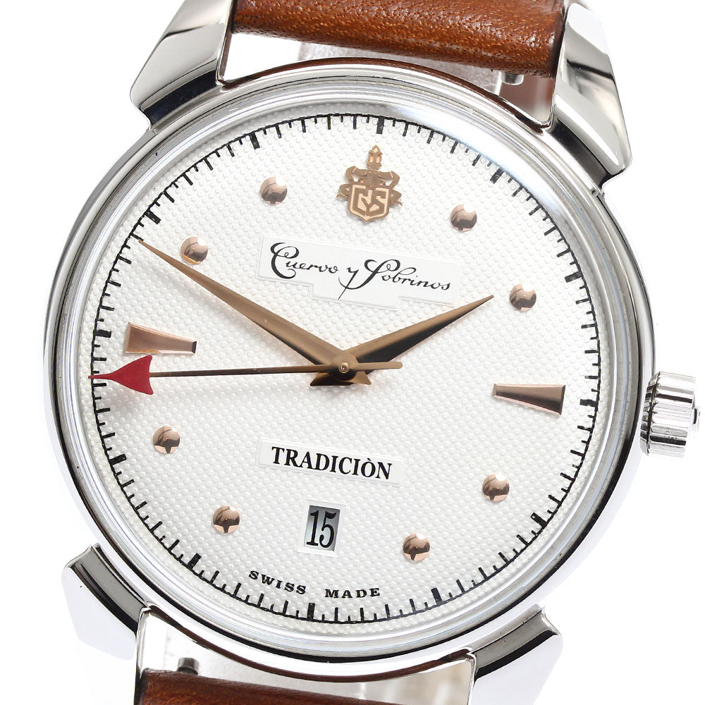 CUERVO Y SOBRINOS Histriador Tradition 3195-1TR-S Date Automatic Men's_908914