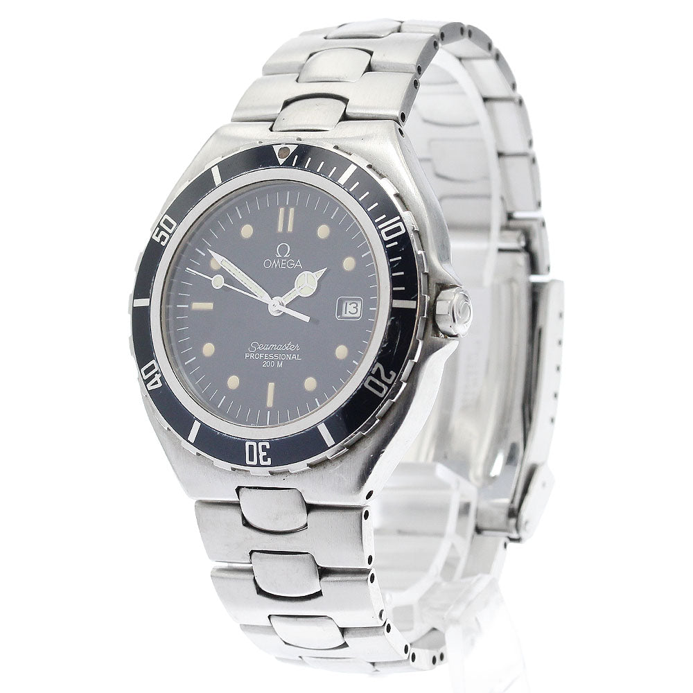 OMEGA Seamaster200m Large size black Dial Quartz Men's Watch_909018