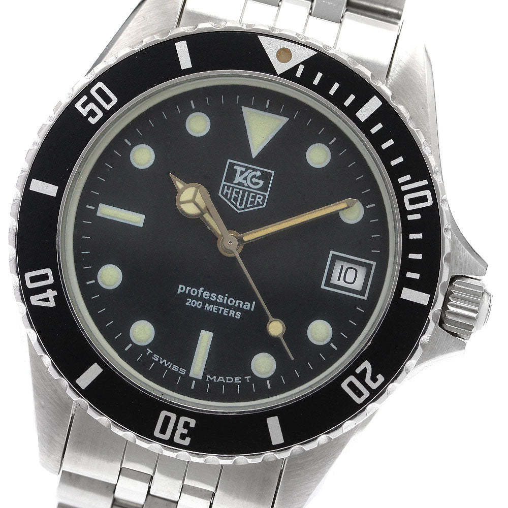 TAG HEUER Professional 200 980.013B Date black Dial Quartz Men's Watch_909023