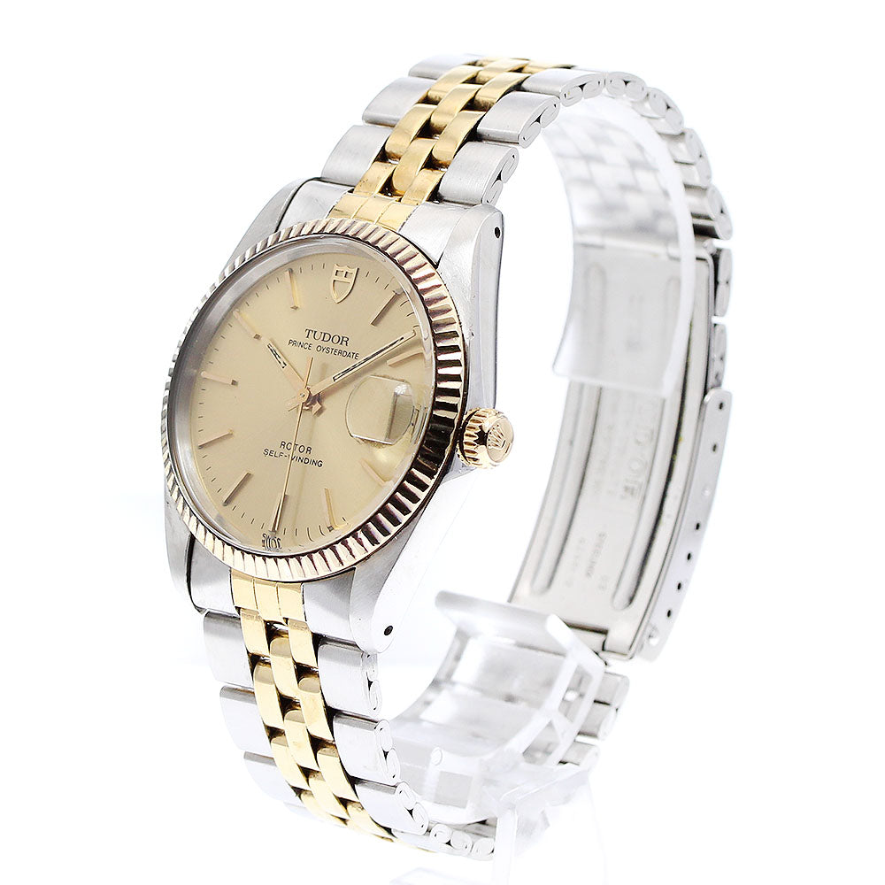 TUDOR Prince Oyster Date 74033 YG bezel gold Dial Automatic Men's Watch_909036
